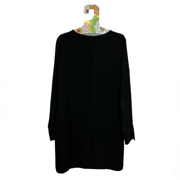 🚨 PINKO Long Sleeve Crepe Mini Dress with Slit - Picture 2 of 11